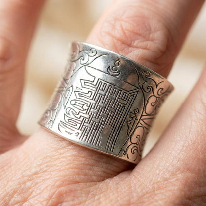 Vintage Kalachakra Mantra Ring