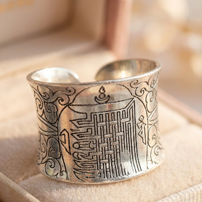Vintage Kalachakra Mantra Ring