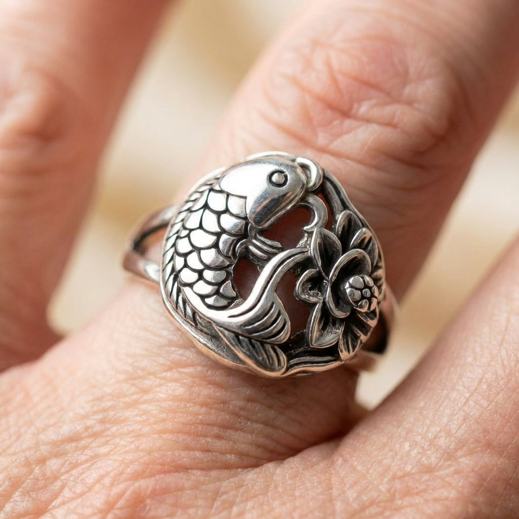 Vintage Koi Fish Ring