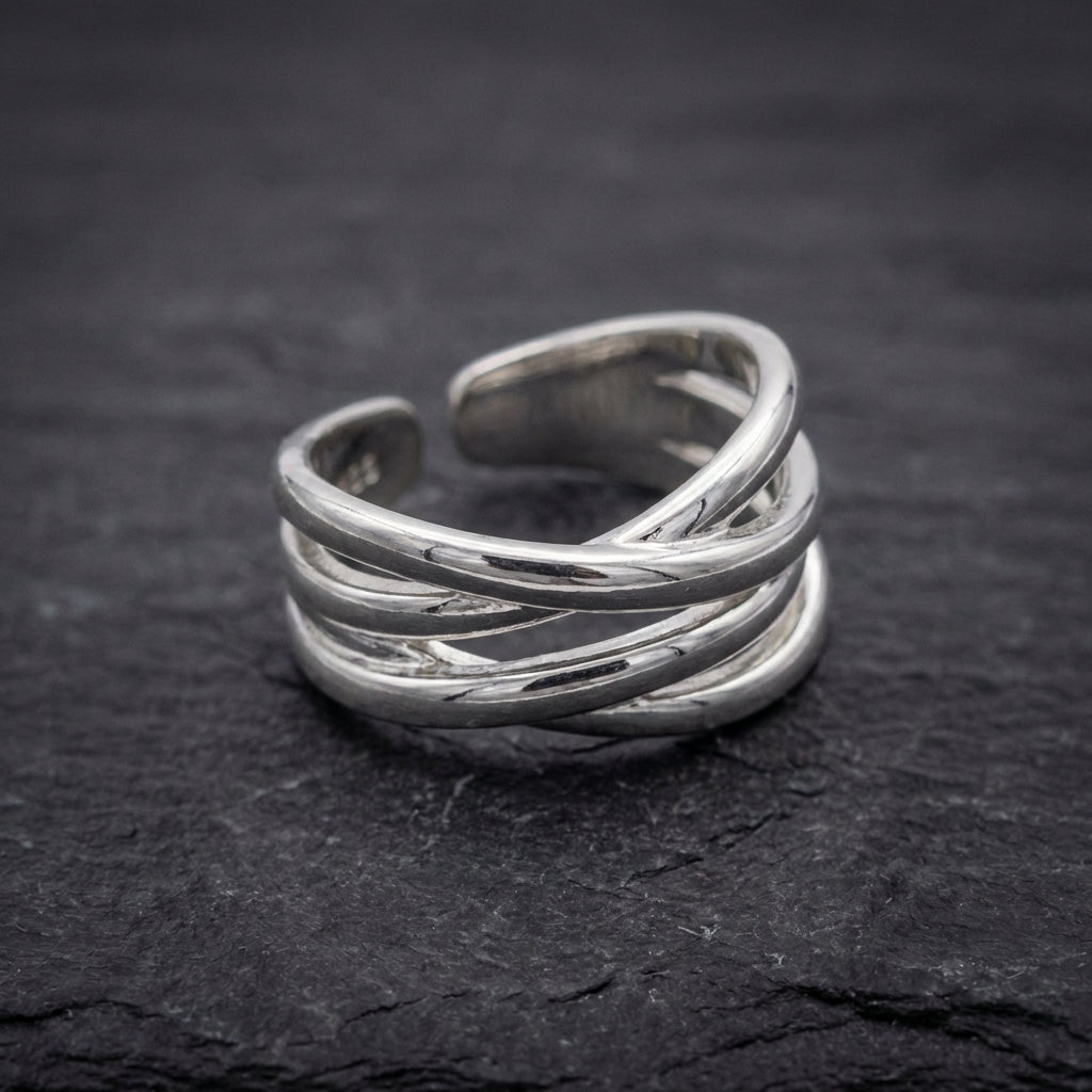Vintage Layered Cuff Ring 55446086