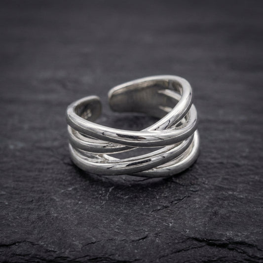 Vintage Layered Cuff Ring 55446086