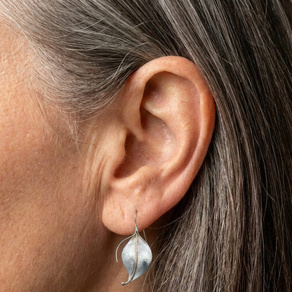 Vintage Leaf Dangle Earrings