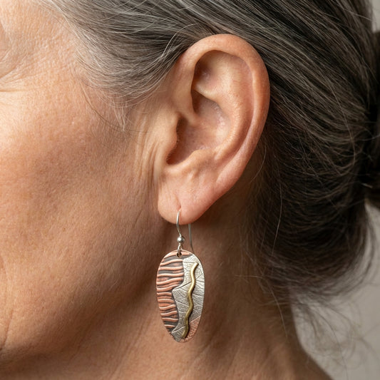 Vintage Leaf Drop Earrings