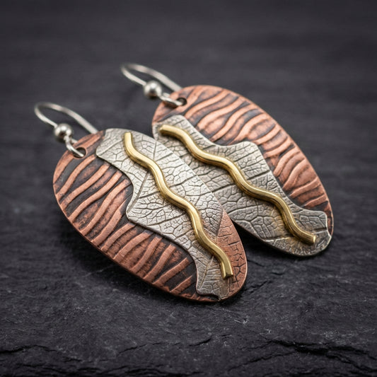 Vintage Leaf Drop Earrings 93157150
