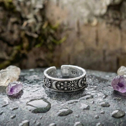 Vintage Moon Sun Ring