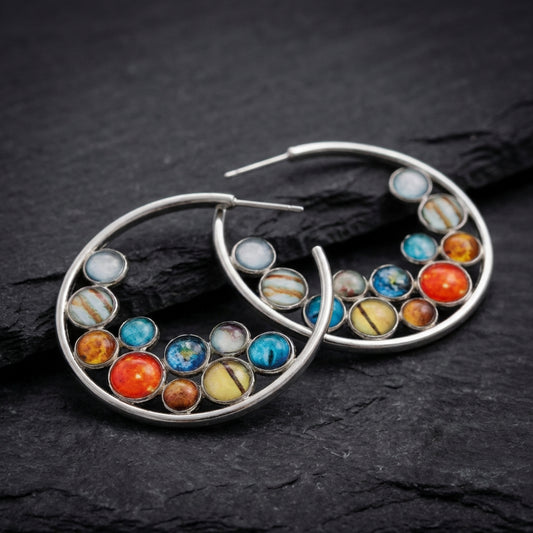 Vintage Multicolor Stone Earrings 84407992