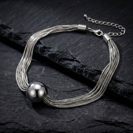 Vintage Multilayer Chain Silver Necklace