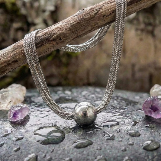 Vintage Multilayer Chain Silver Necklace