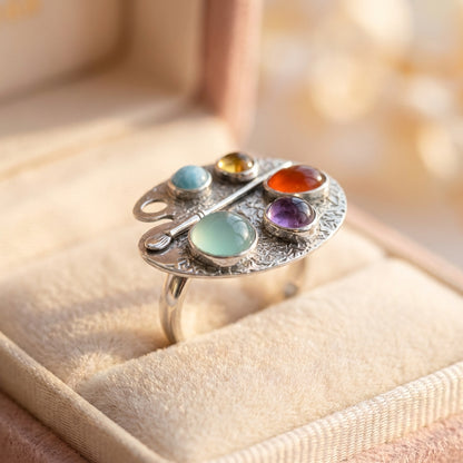 Vintage Multistone Statement Ring