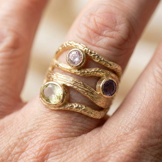 Vintage Multistone Statement Ring