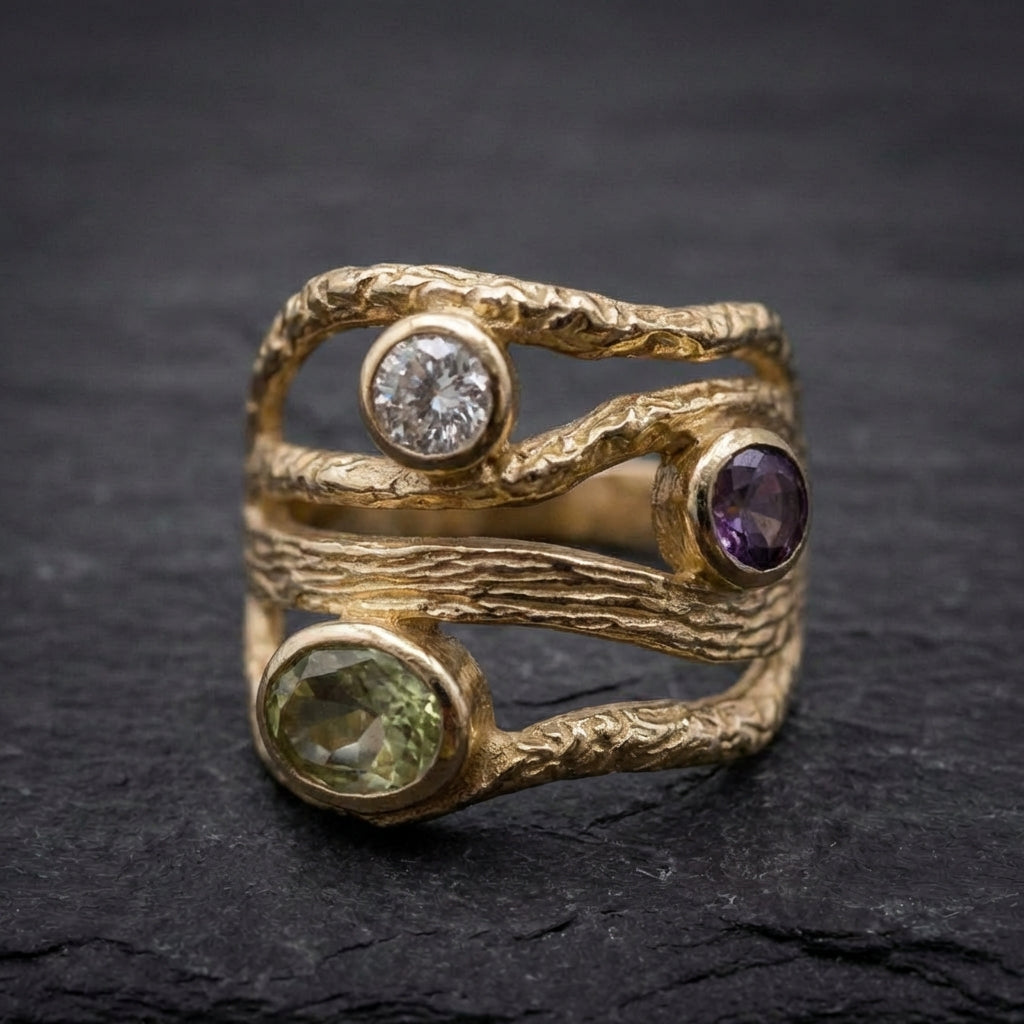 Vintage Multistone Statement Ring 94488600