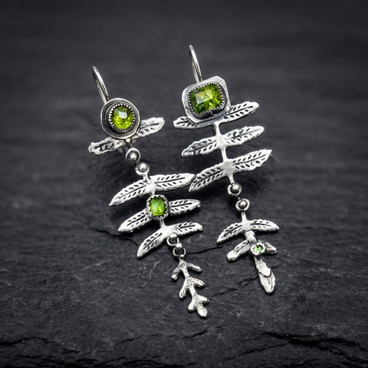 Vintage Nature Earrings In Silver