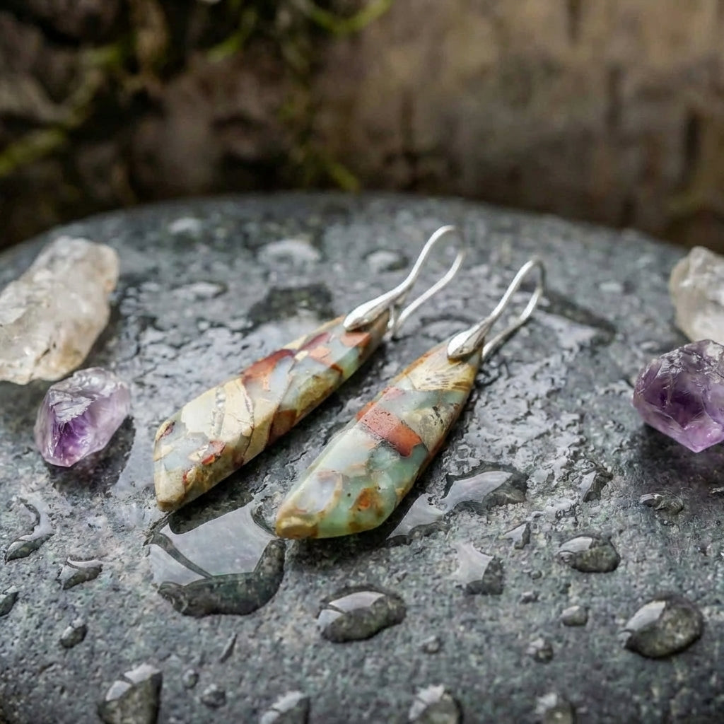 Vintage Nature Stone Earrings