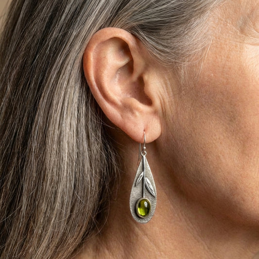 Vintage Olive Leaf Earrings