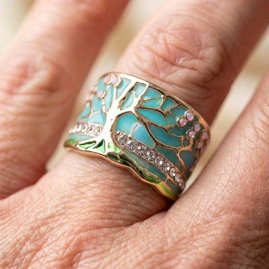 Vintage Opal Tree Ring