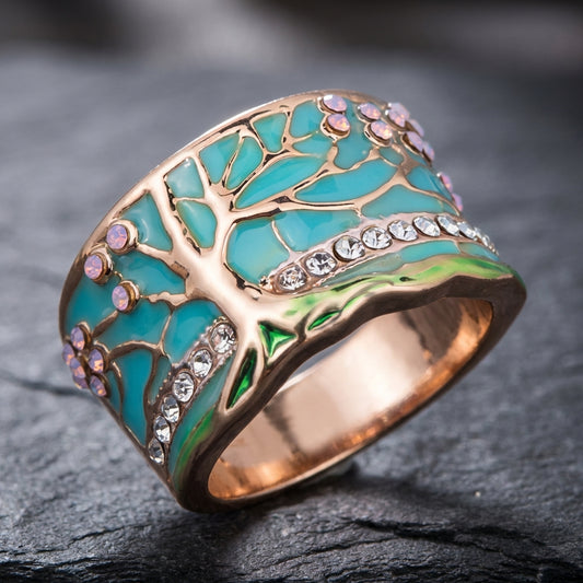 Vintage Opal Tree Ring 08784091