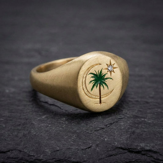 Vintage Palm Signet Ring 31493504