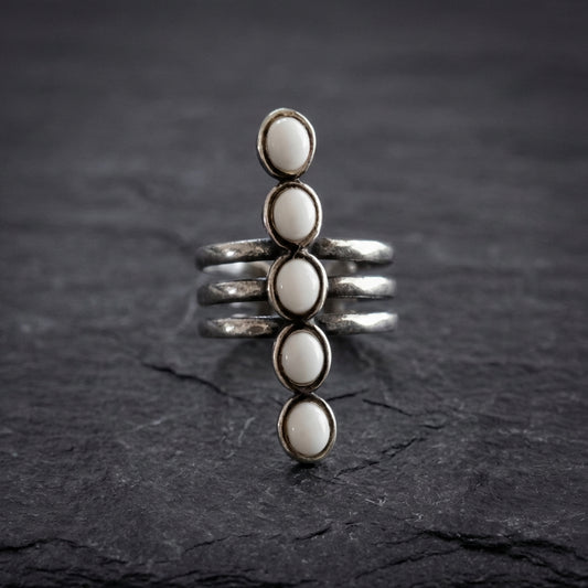 Vintage Pearl Cross Ring 49027037