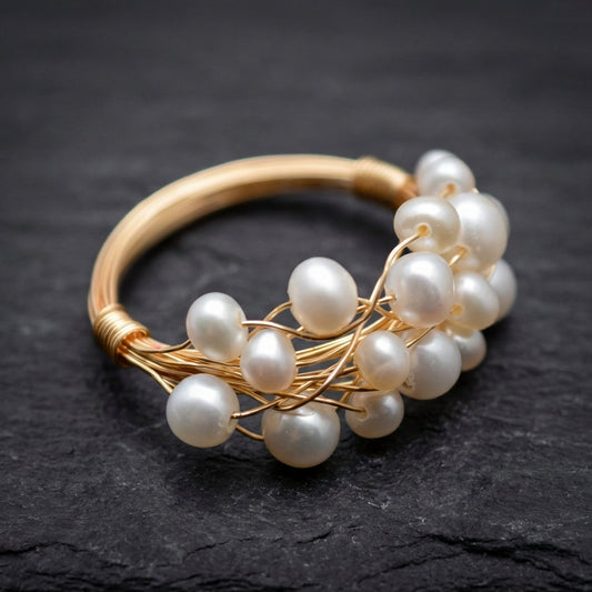 Vintage Pearl Nest Ring