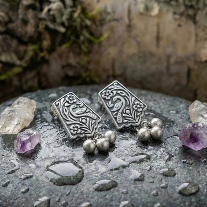 Vintage Phoenix Pearl Earrings