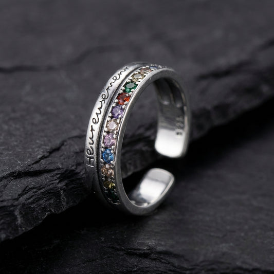Vintage Rainbow Zircon Ring 11754856
