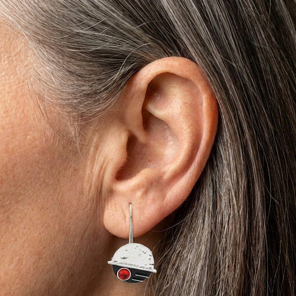 Vintage Red Stone Earrings