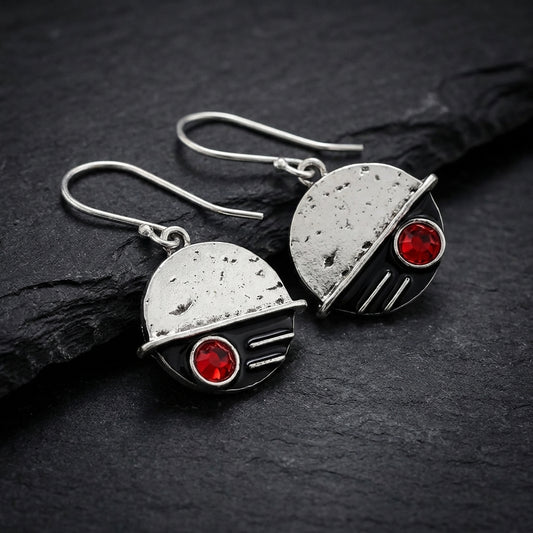 Vintage Red Stone Earrings 78706142