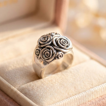 Vintage Rose Statement Ring