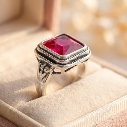 Vintage Ruby Statement Ring
