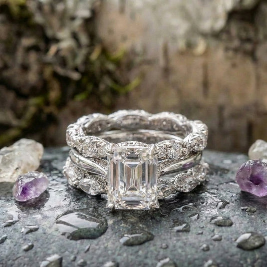 Vintage Silver Bright Layer Ring