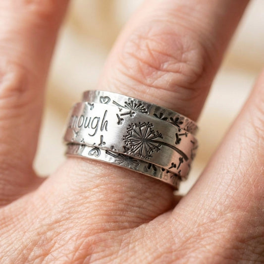 Vintage Silver Engraved Ring