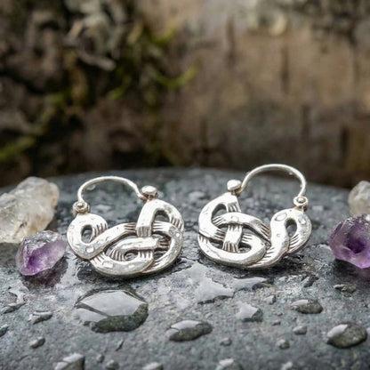Vintage Silver Geometric Earrings