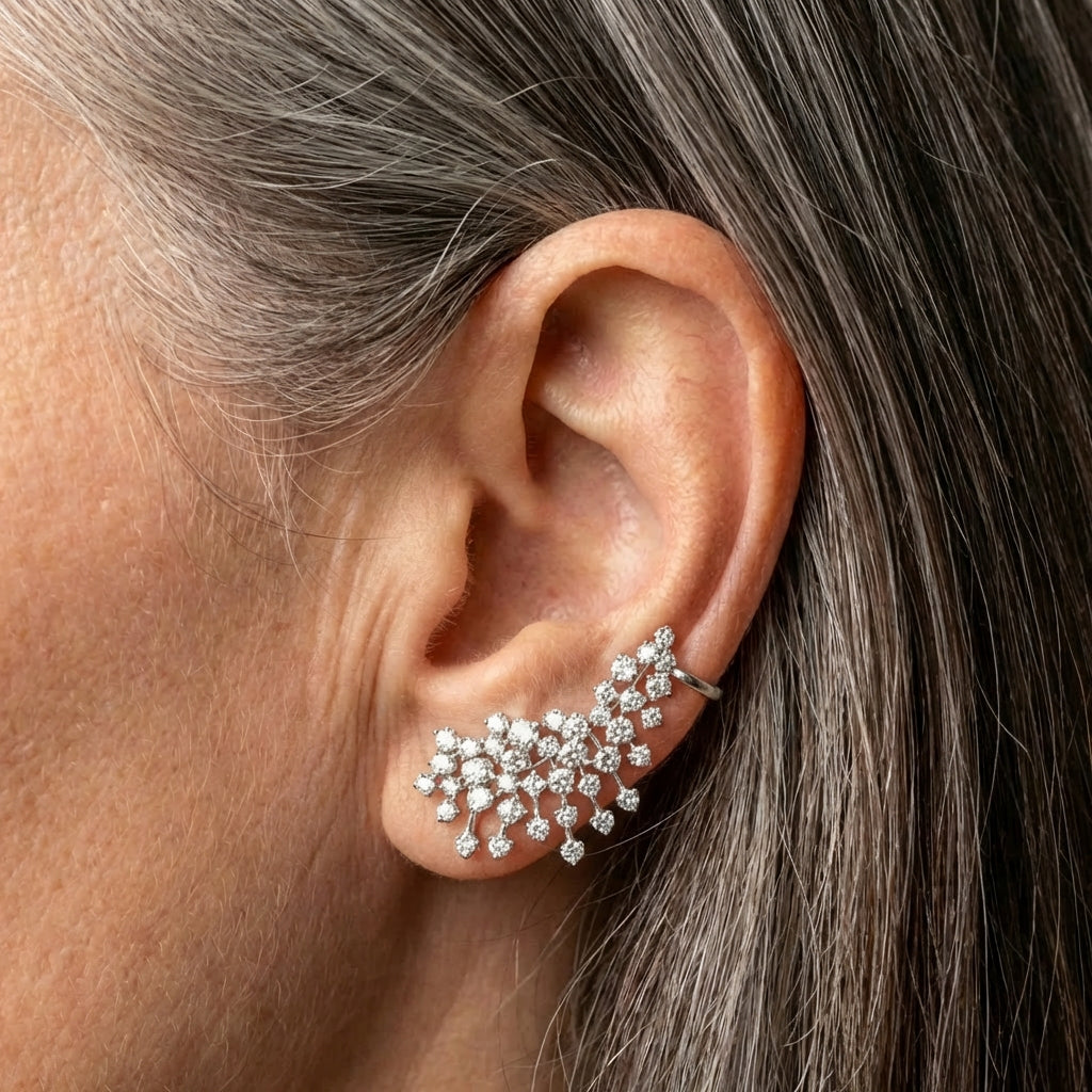 Vintage Sparkling Crystal Climber Drop