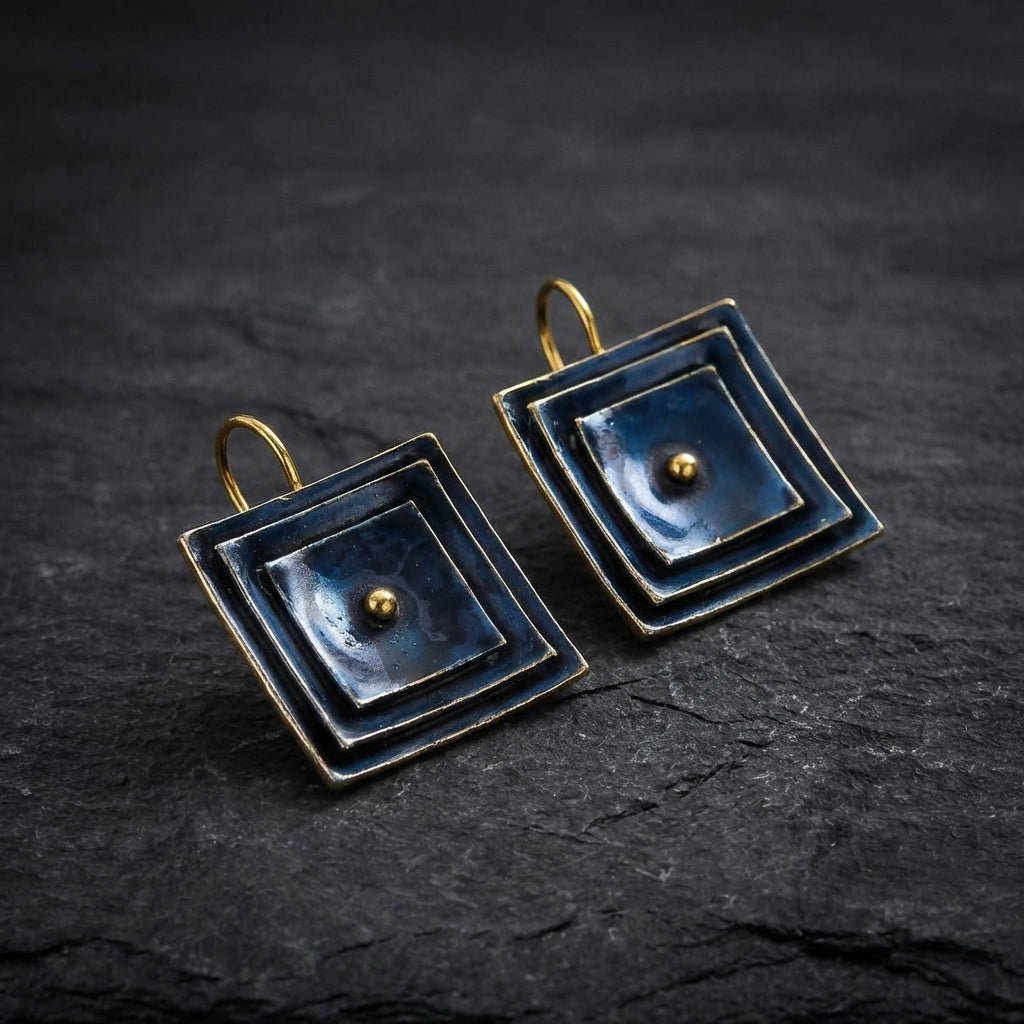 Vintage Square Dangle Earrings 59127054