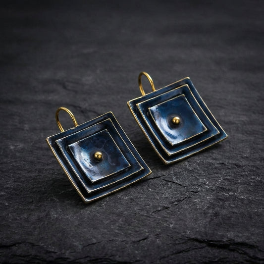 Vintage Square Dangle Earrings 59127054