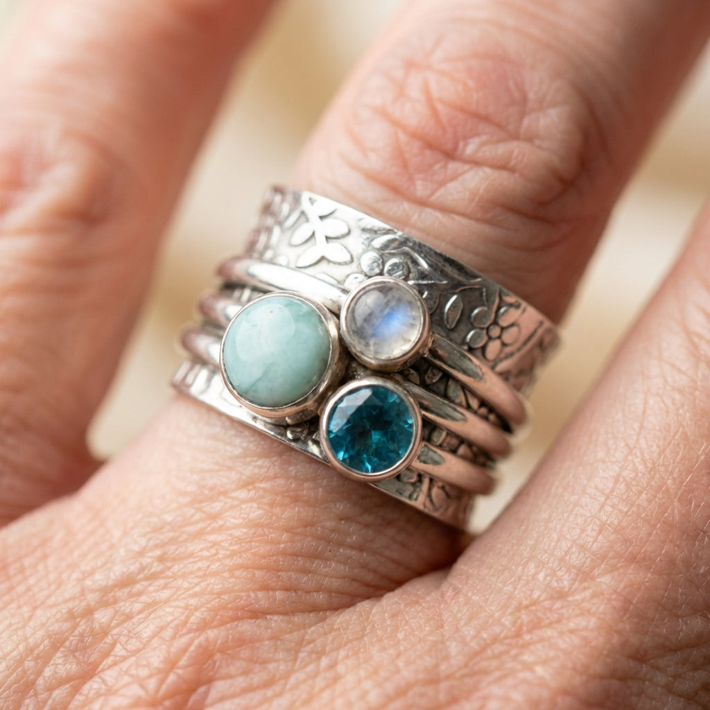Vintage Stone Statement Ring