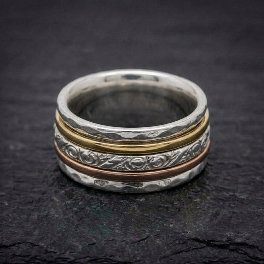 Vintage Textured Fusion Ring