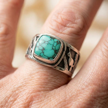 Vintage Turquoise Bird Ring