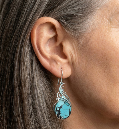 Vintage Turquoise Dangle Earrings