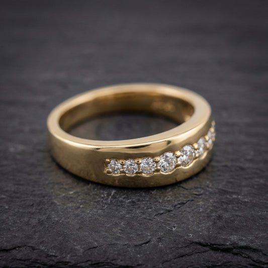 Vintage Zirconia Gold Ring