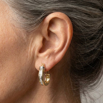 Vintage Gold And Diamond Earrings