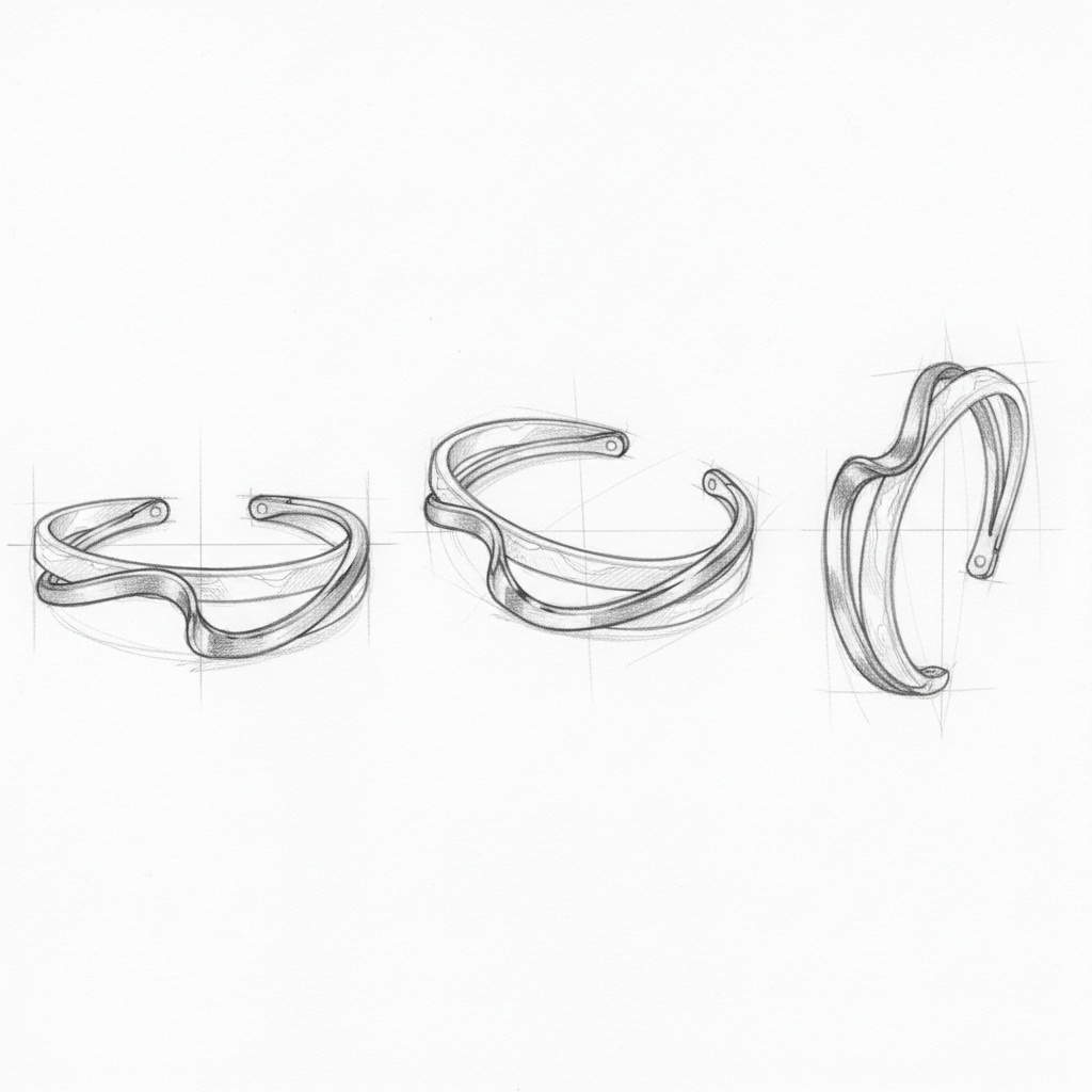 White Shellfish Bangles Bracelet