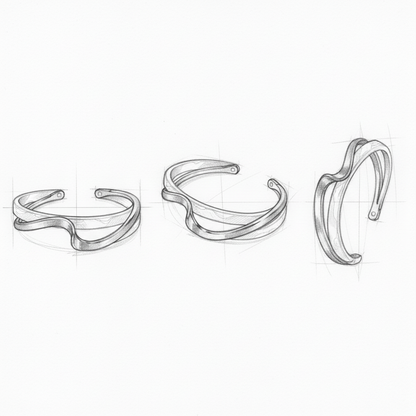 White Shellfish Bangles Bracelet
