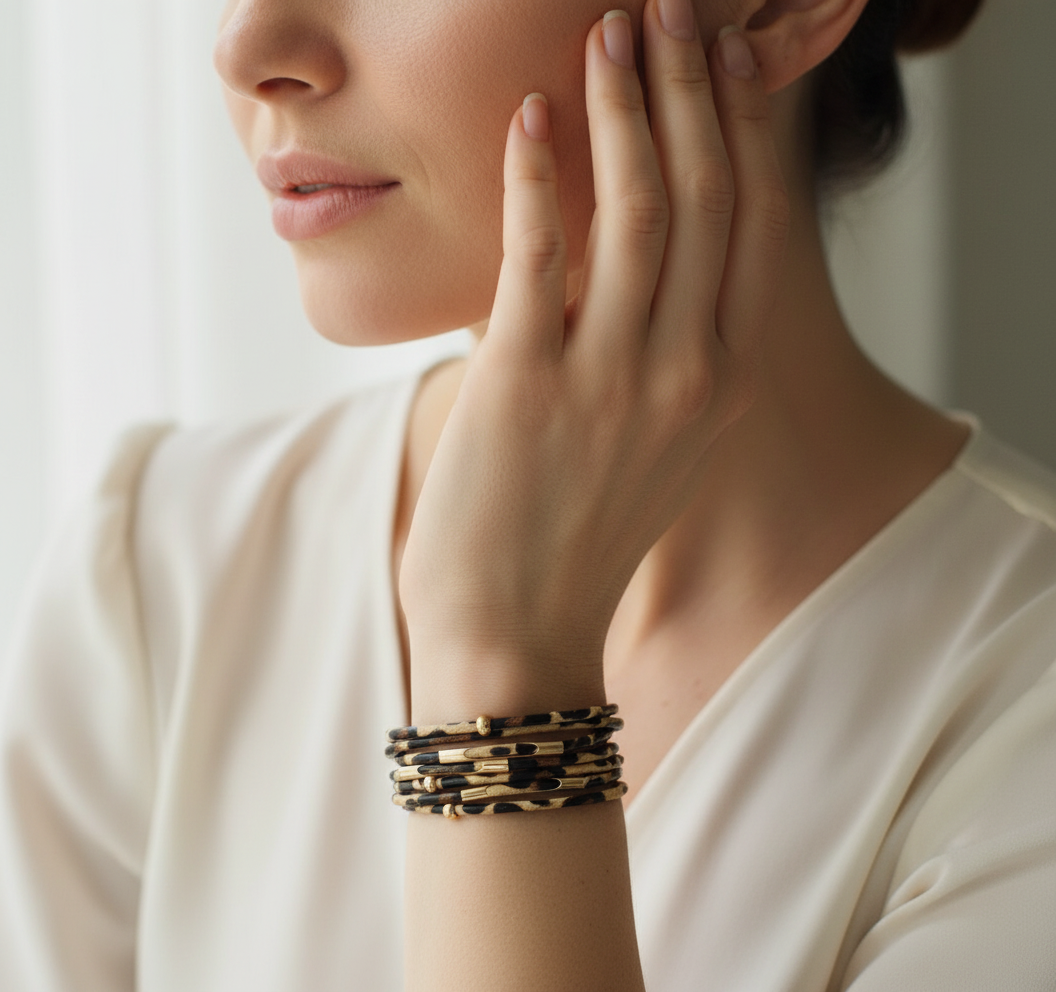 Wide Boho Multilayer Wrap Bracelet