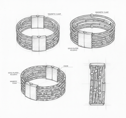 Wide Boho Multilayer Wrap Bracelet