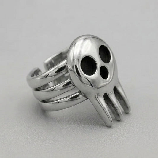 Soul Eater Skull Statement Ring