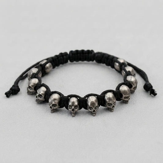 Punk Skull Two-Loop Bracelet