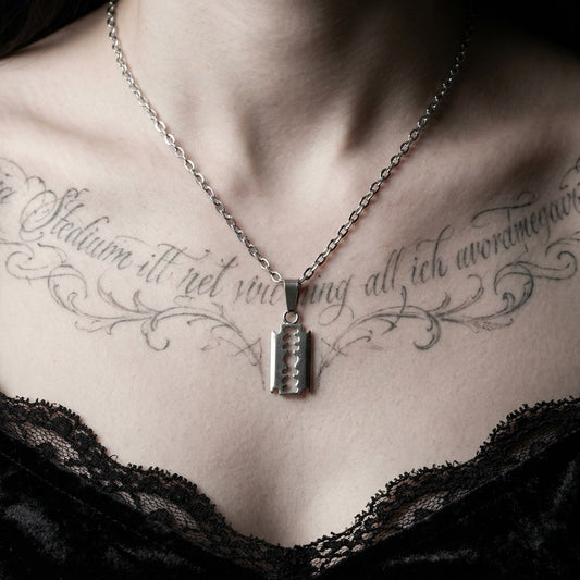 Razor Blade Necklace