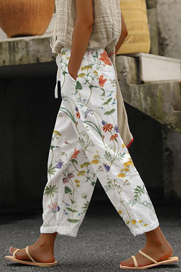Fitted and airy pants