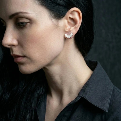 Gothic Vampire Bat Minimalist Earring